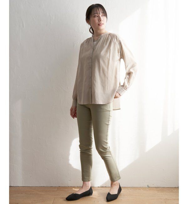 ikka「バックリボンシアブラウス」|シャツ・ブラウス|