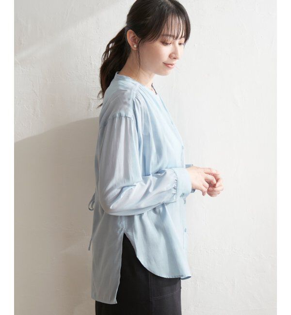 ikka「バックリボンシアブラウス」|シャツ・ブラウス|