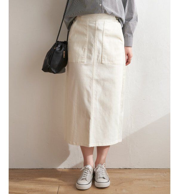 ikka「デニムIラインスカート」|スカート|