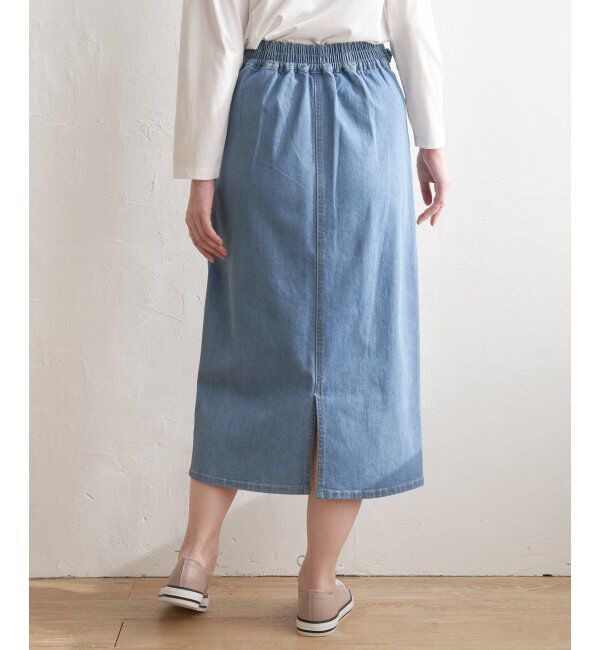 ikka「デニムIラインスカート」|スカート|