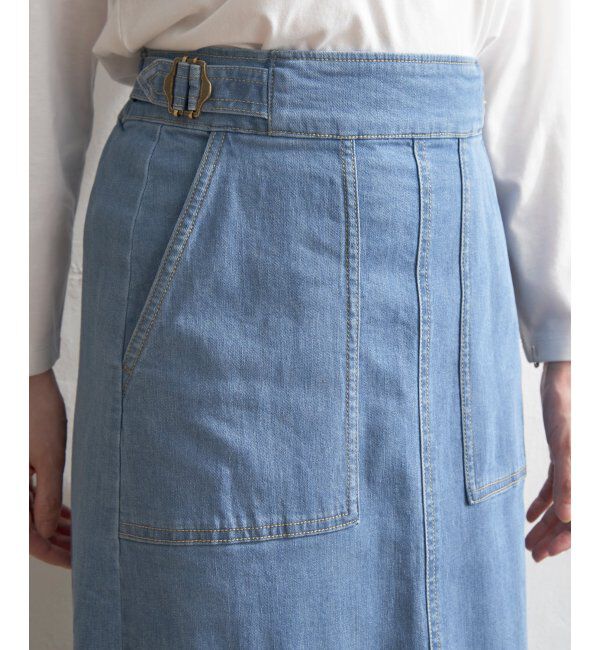 ikka「デニムIラインスカート」|スカート|