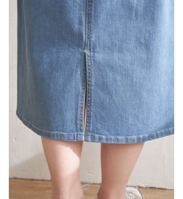 ikka「デニムIラインスカート」|スカート|