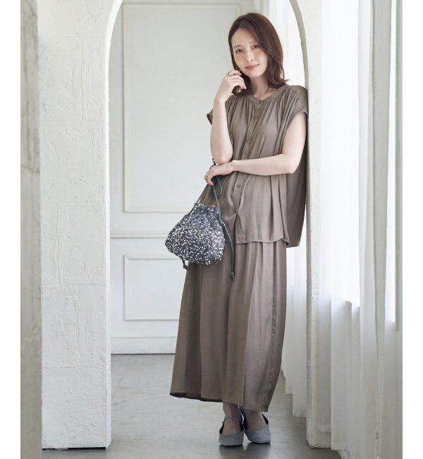 ikka「【2点セット】カッセンボリュームラップスカーチョ」|その他|