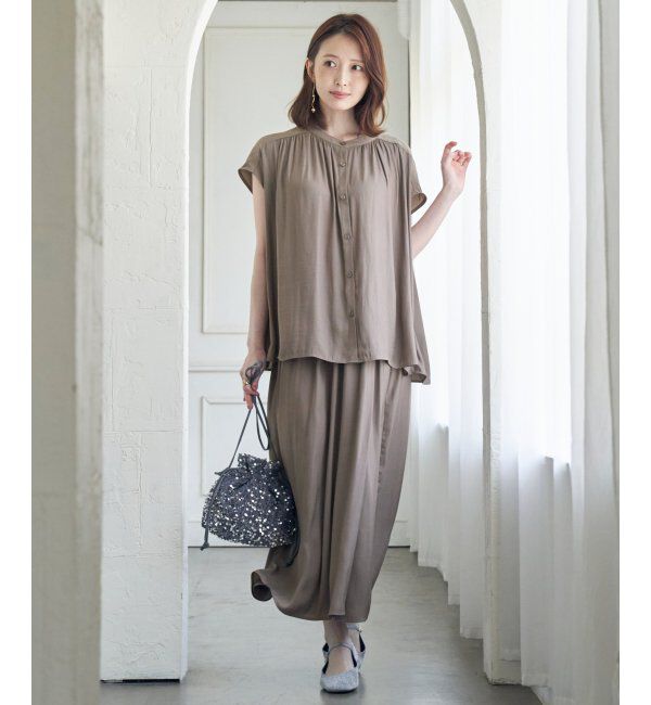 ikka「【2点セット】カッセンボリュームラップスカーチョ」|その他|