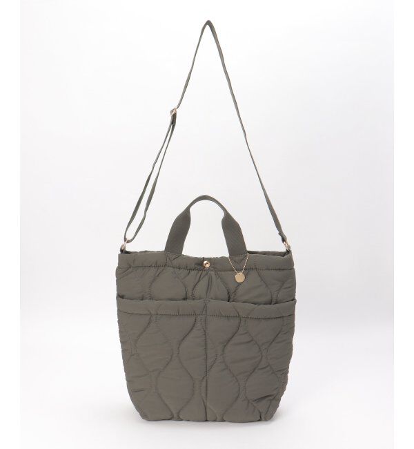 ikka「キルティングＢＩＧトート」|その他|グレー