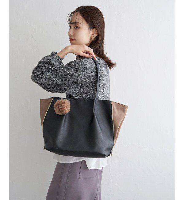 ikka「バイカラーサイドキリカエトート」|その他|