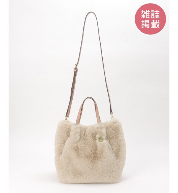 ikka「エコファー2WAYトートバッグ」|その他|ベージュ