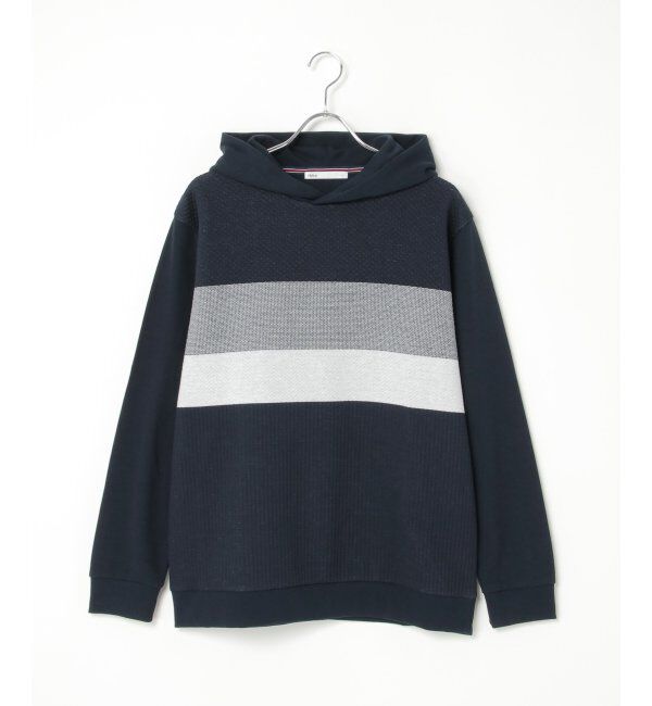 ikka「ブロックスジャカードパーカー」|パーカー|