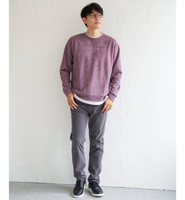 ikka「GOKU楽 フェイクスエードレイヤード」|パーカー|