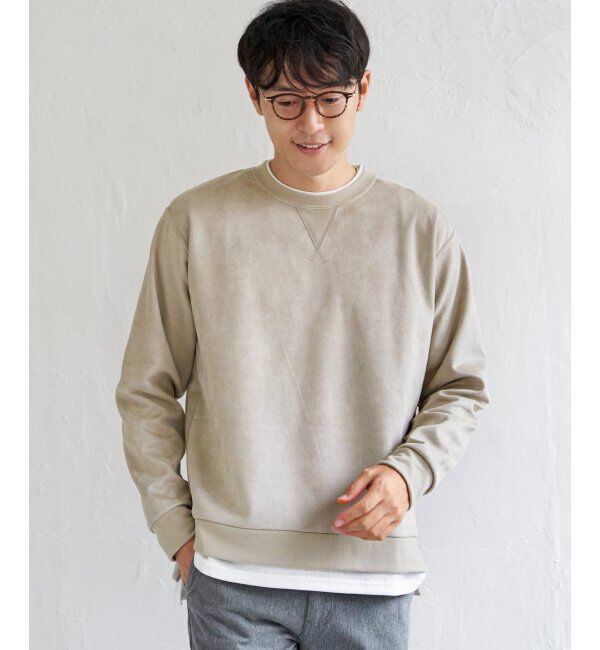 ikka「GOKU楽 フェイクスエードレイヤード」|パーカー|