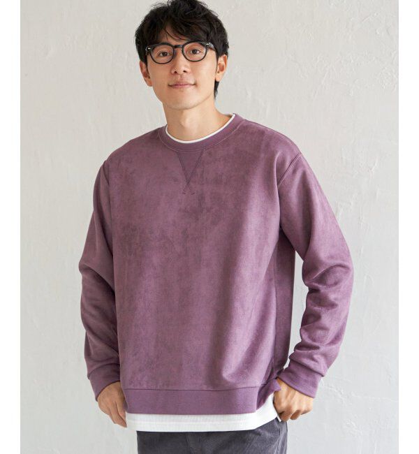 ikka「GOKU楽 フェイクスエードレイヤード」|パーカー|