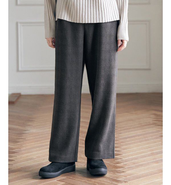 ikka「カットジャガードパンツ」|その他|