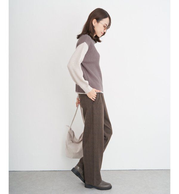 ikka「カットジャガードパンツ」|その他|