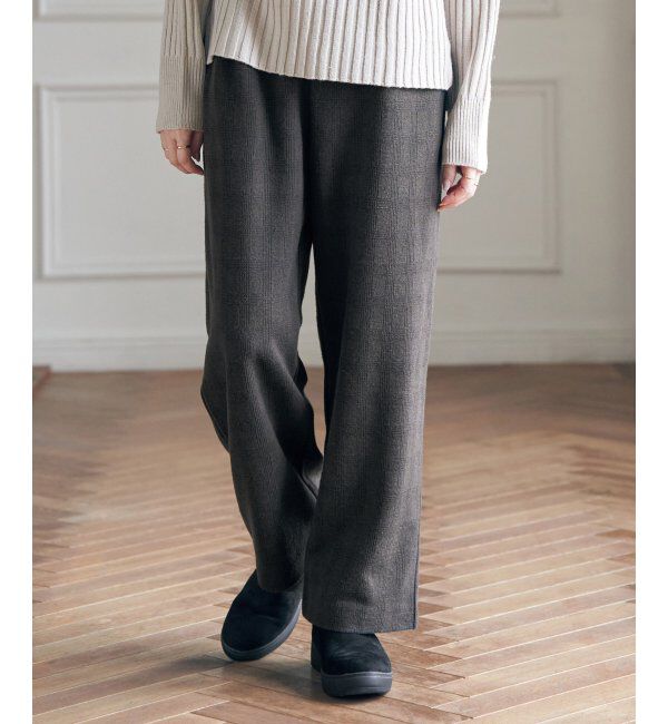 ikka「カットジャガードパンツ」|その他|