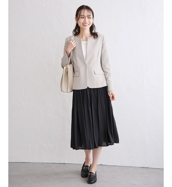 IKKA LOUNGE「ウォッシャブルキーネックジャケット」|その他|