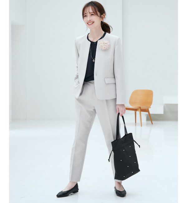 IKKA LOUNGE「ウォッシャブルキーネックジャケット」|その他|