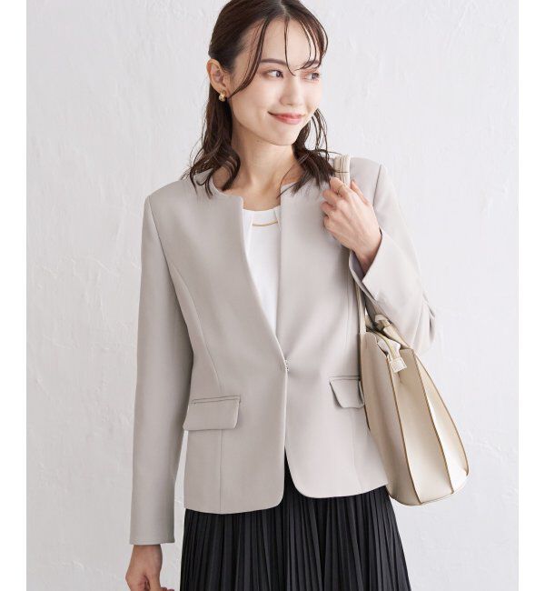 IKKA LOUNGE「ウォッシャブルキーネックジャケット」|その他|