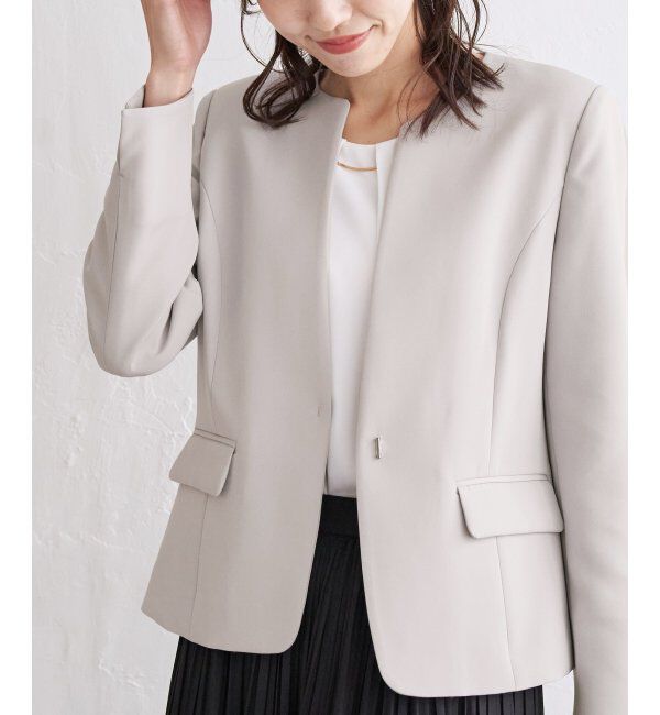 IKKA LOUNGE「ウォッシャブルキーネックジャケット」|その他|