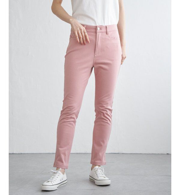 ikka「GOKU楽パンツ スキニー」|その他|コーラルピンク