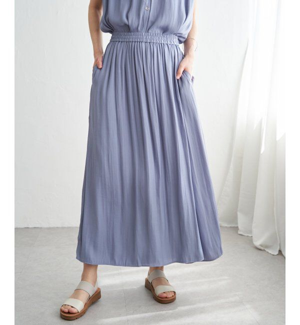 ikka「【セットアップ対応】カッセンボリュームラップスカーチョ」|その他|