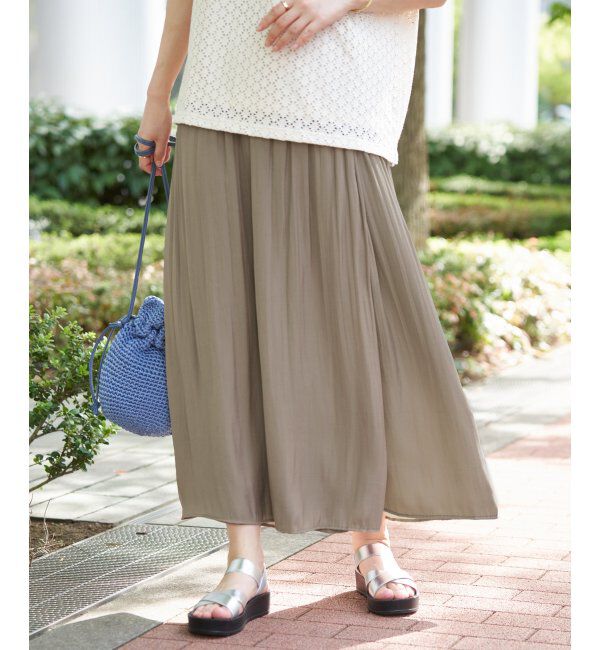 ikka「【セットアップ対応】カッセンボリュームラップスカーチョ」|その他|コーヒー