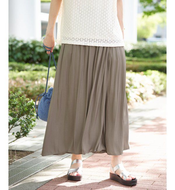 ikka「【セットアップ対応】カッセンボリュームラップスカーチョ」|その他|