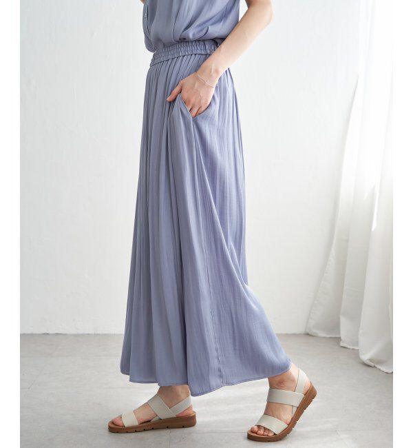 ikka「【セットアップ対応】カッセンボリュームラップスカーチョ」|その他|