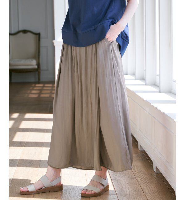 ikka「【セットアップ対応】カッセンボリュームラップスカーチョ」|その他|