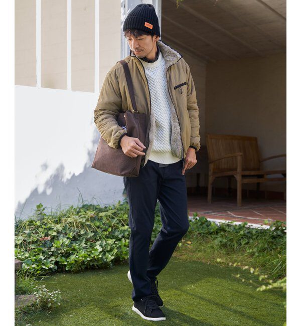 ikka「リバーシブルナイロンフリースブルゾン」|ブルゾン・スタジャン|