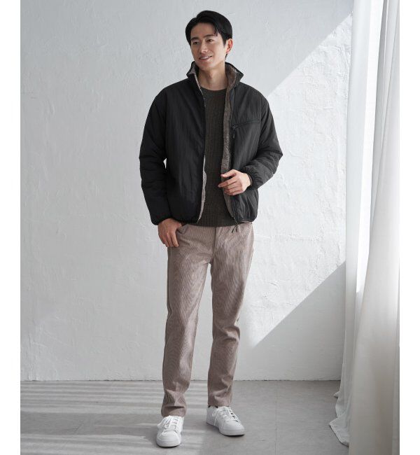 ikka「リバーシブルナイロンフリースブルゾン」|ブルゾン・スタジャン|