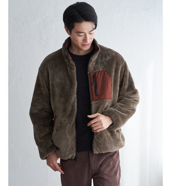 ikka「リバーシブルナイロンフリースブルゾン」|ブルゾン・スタジャン|