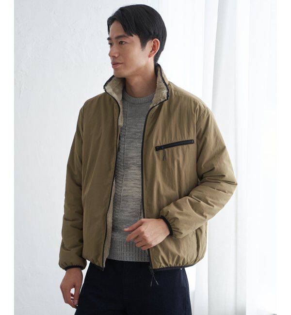 ikka「リバーシブルナイロンフリースブルゾン」|ブルゾン・スタジャン|