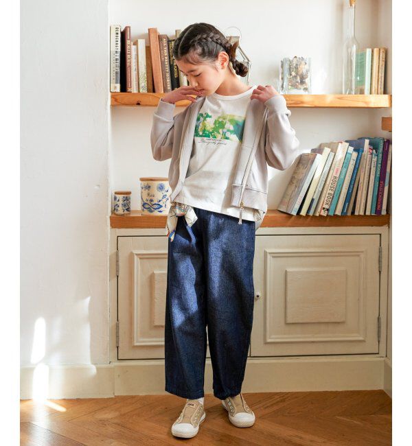 ikka kids「スカーフベルト付きバレルデニムパンツ」|その他|