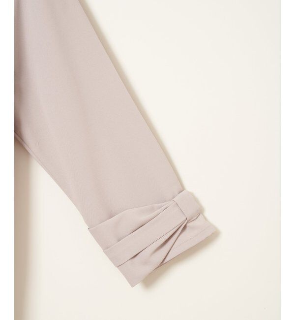 IKKA LOUNGE「ドライタッチ袖デザインブラウス」|シャツ・ブラウス|