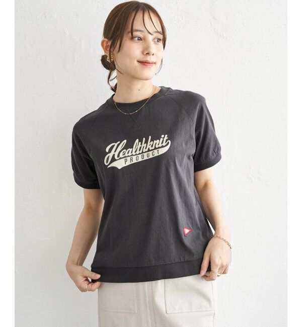 ikka「【接触冷感】Healthknit Product ヘルスニットプロダクト 半袖Tシャツ」|その他|チャコール