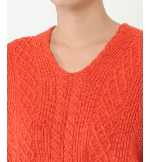 Lbc with Life「ケーブルVネックプルオーバー」|カーディガン|