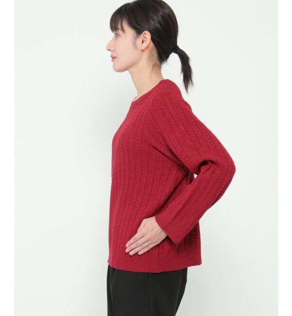 Lbc with Life「クリスマスケーブルニット」|カーディガン|