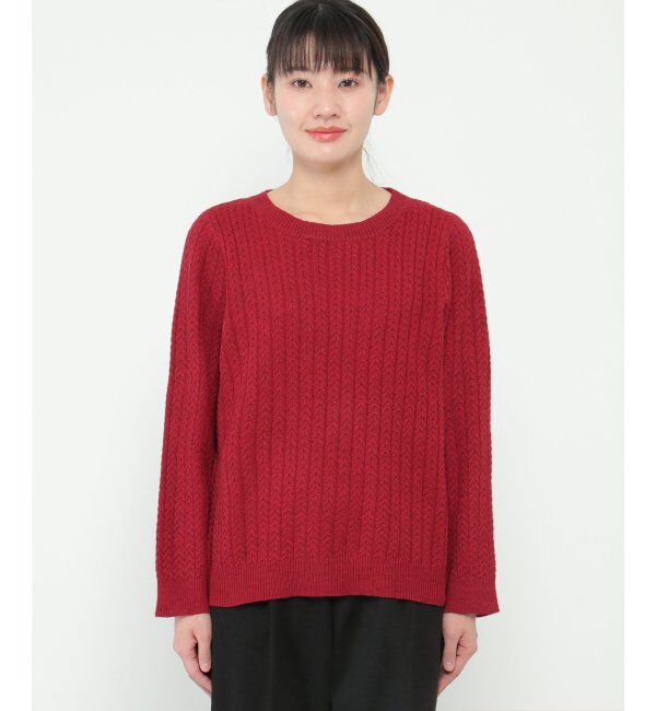 Lbc with Life「クリスマスケーブルニット」|カーディガン|