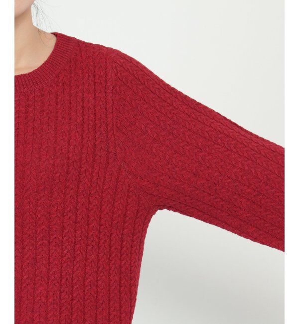 Lbc with Life「クリスマスケーブルニット」|カーディガン|