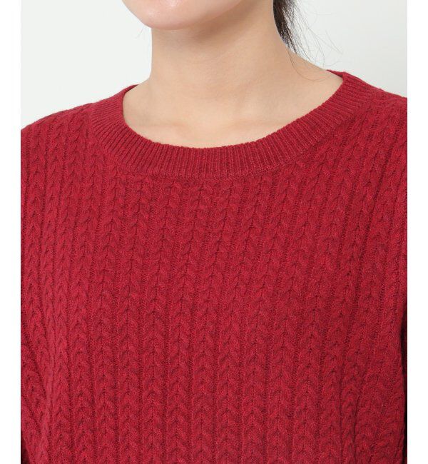 Lbc with Life「クリスマスケーブルニット」|カーディガン|