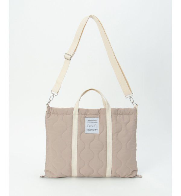 Lbc with Life「2WAYひょうたんキルトトートバッグ」|その他|ベージュ