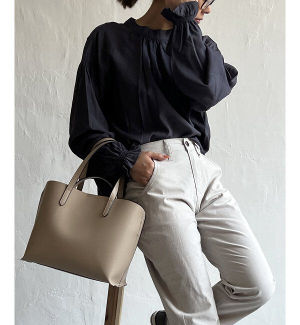 Lbc with Life「RNベルスリーブブラウス」|シャツ・ブラウス|ネイビー