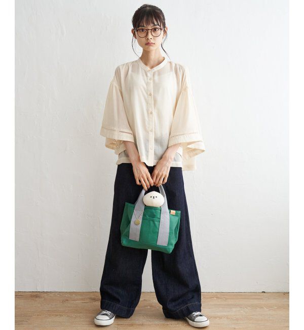 Lbc with Life「シアーハシゴレーススリーブシャツ」|シャツ・ブラウス|