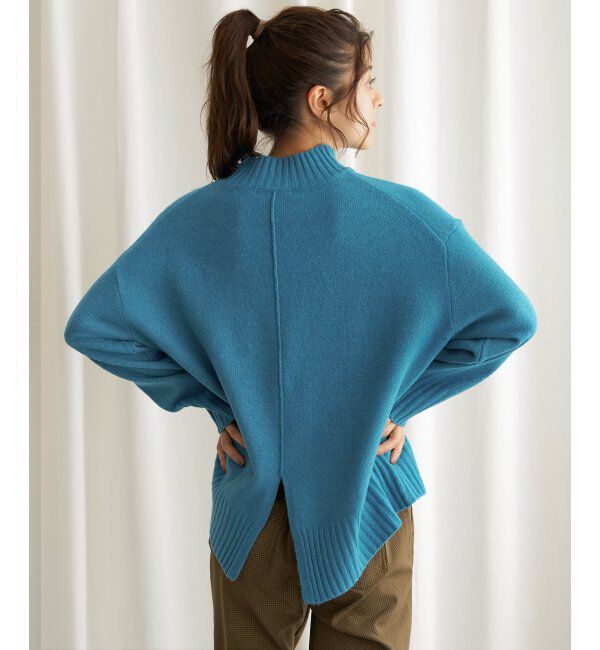 Lbc with Life「透かし柄バックスリットニット」|カーディガン|