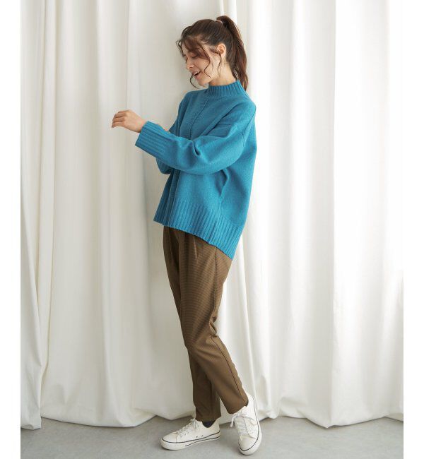 Lbc with Life「透かし柄バックスリットニット」|カーディガン|