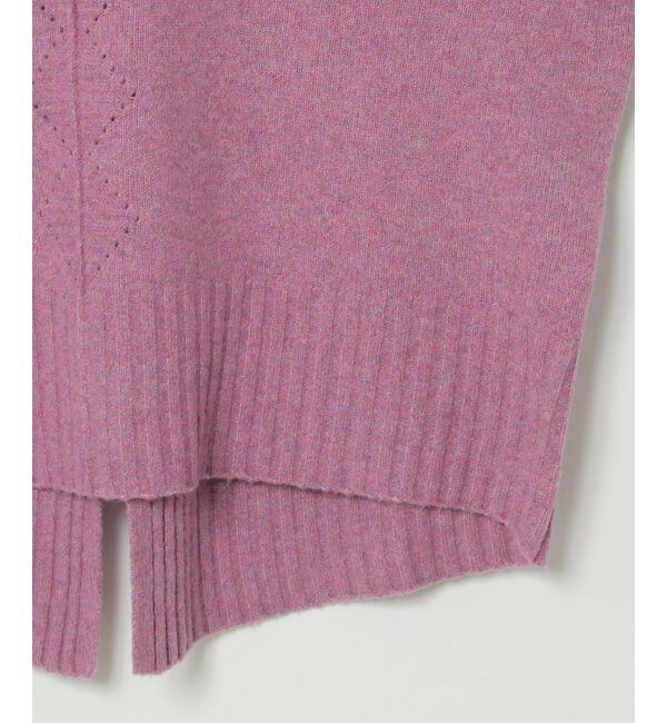 Lbc with Life「透かし柄バックスリットニット」|カーディガン|