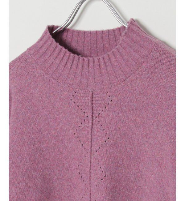 Lbc with Life「透かし柄バックスリットニット」|カーディガン|