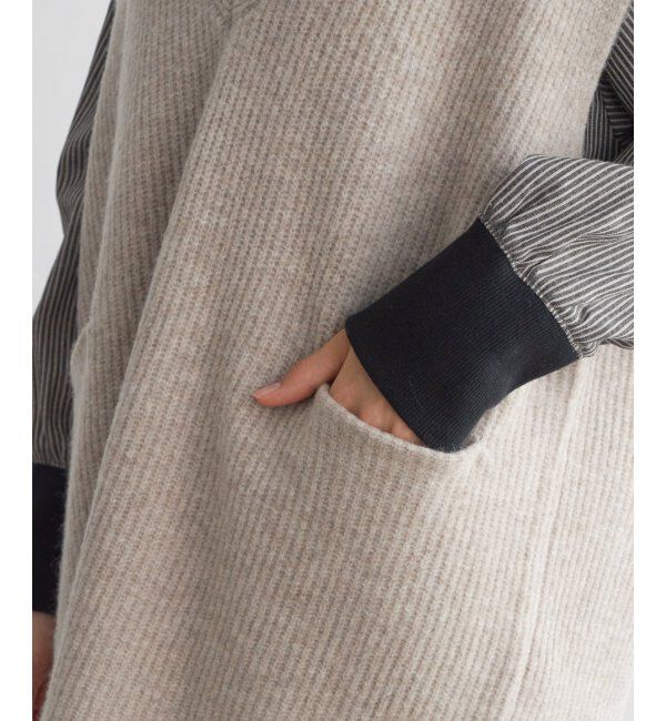 Lbc with Life「ポケ付きニットロングベスト」|ニット・セーター|