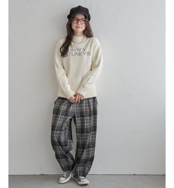 Lbc with Life「ワイドタックカーブパンツ」|その他|