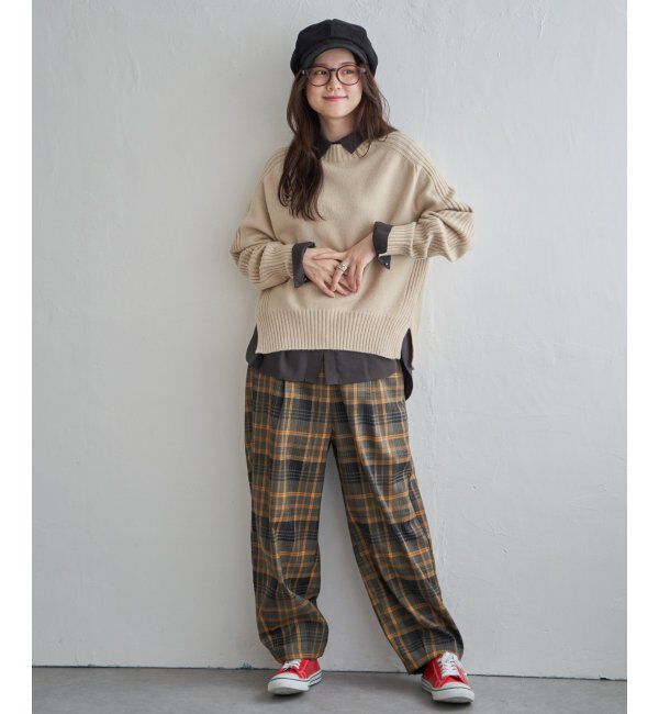 Lbc with Life「ワイドタックカーブパンツ」|その他|